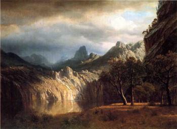 Albert Bierstadt : In Western Mountains